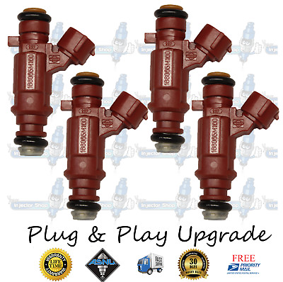 #ad Upgrade 4 Hole Bosch 4x Fuel Injectors Nissan 0280155937 166005M100 Sentra 1.8L $164.99