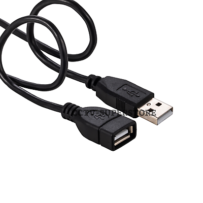 #ad 10f USB 2.0 Extension Cable Type A Male to A Female Extender HIGH SPEED Black $4.30