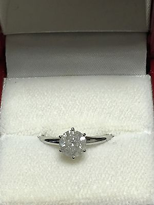 #ad 1.09ct Natural Mine Diamond Solitaire Engagement Ring 14K Gold $999.99