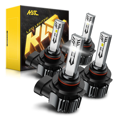 #ad KAC CSP Combo LED Headlight Bulbs 9005 9006 High and Low Beam Super Bright 6000K $21.61