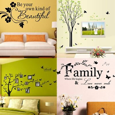 DIY Vinyl Home Room Decor Art Quote Wall Decal Stickers Bedroom Removable Mural $4.72