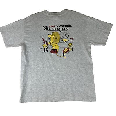 #ad Vintage Jerzees 90 Alcoa Fujikura LTD Telecom Tshirt Gray Single Stock Size L $19.99