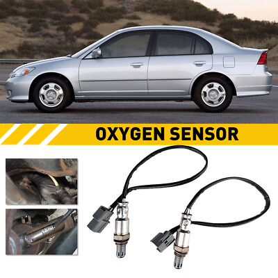 2PCS Oxygen O2 For 37012 2 Sensor Honda 1.7L Civic D17A7 Upstreamamp;Downstream $26.99