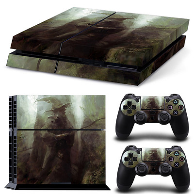 #ad Sony PS4 PLAYSTATION 4 Skin Design Sticker Screen Protector Set Wizard Motif $20.08
