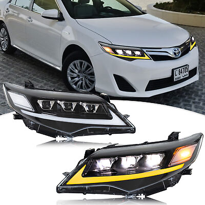 #ad LED Headlights for Toyota Camry 2012 2013 2014 Animation Sequential Front Lamps $449.99