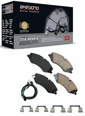 #ad 1 Disc Brake Pad Set amp; Sensor Front Akebono Premium Ceramic fits 2010 16 LR4 $113.09