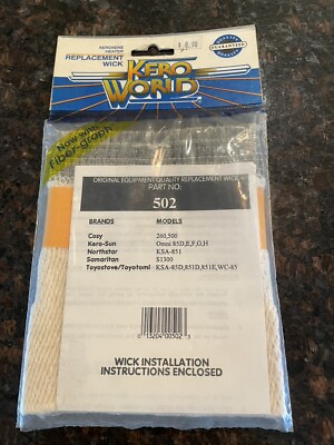 #ad Kerosene Heater replacement Wick Kero World Many Wick Numbers Available NOS $10.00