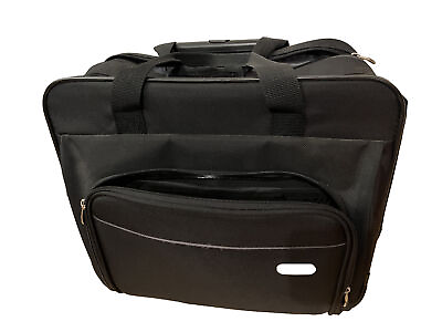 #ad Targus Black Rolling Wheeled 16quot; Laptop Case Briefcase Travel TBR003US $52.25