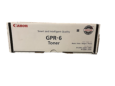 #ad Genuine Canon GPR 6 Black Toner Cartridge 30.2K Yield $39.99