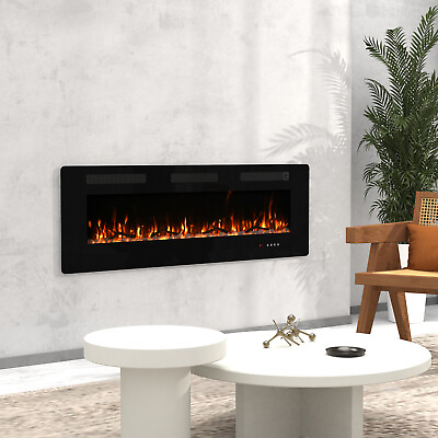 #ad Electric Fireplace Recessed Ultra Thin Insert amp;Remote Control 40#x27;#x27; 50#x27;#x27; 60#x27;#x27; $189.99