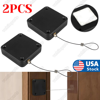 #ad 2X Punch free Automatic Sensor Door Closer for Home Office Door Self Closing Off $12.99