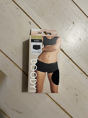 #ad NEW Boody Womens Eco Organic Bamboo Boyleg Brief Underwear Black Medium $10.00