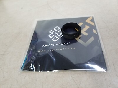 #ad Knot Theory Engraved Silicone Ring Celtic Black Size 10 $14.95