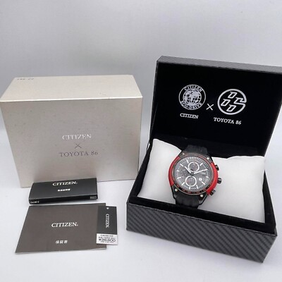 #ad Citizen Eco Drive Toyota 86 Black Limited Edition Watch Japan CA0386 03E Used $236.55