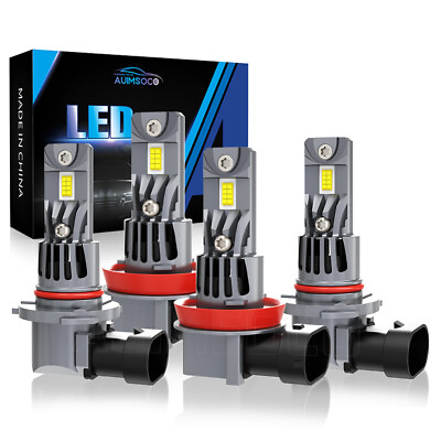 #ad For Lexus RX300 1999 2003 LED Combo Headlight Kit Bulbs High Low Beam 6000K 4Pcs $75.99