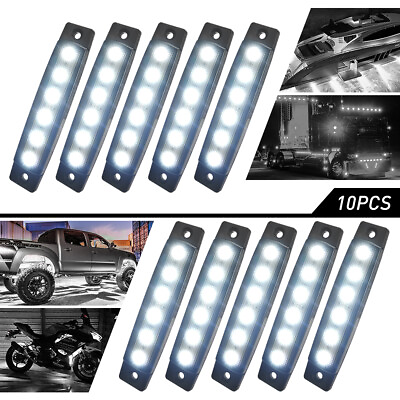 #ad White LED Rock Light For Jeep Offroad Car Truck ATV Boat Underbody Waterproof 10 $12.99
