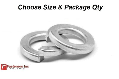 #ad Zinc Plated Steel Low Carbon Standard Split Lock Washers All Sizes amp; Qtys $17.99