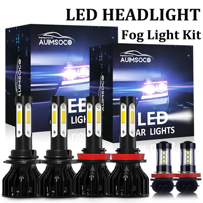 #ad For Chevrolet Sonic 2012 2016 6000K Car LED Headlight Bulbs Fog Light Kit 6Pcs $53.99
