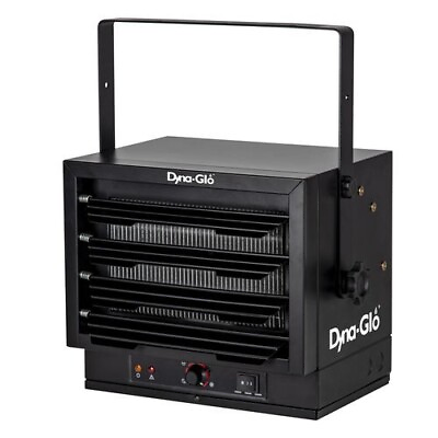 #ad 5000W 240V Black Forced Air Electric Garage Heater Adjustable Thermostat Warmer $194.00