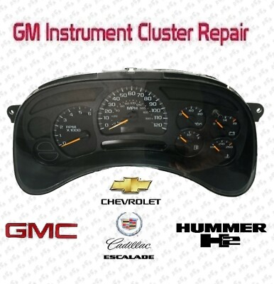 #ad PREMIUM REPAIR SERVICE 03 06 GM CHEVY Silverado Instrument Cluster Gauge Stepper $99.99
