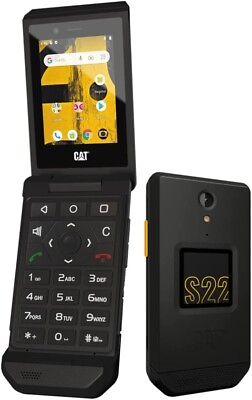 #ad CAT S22 Unlocked 4G LTE Rugged Touch Screen 16GB Android Flip Phone Excellent $55.00