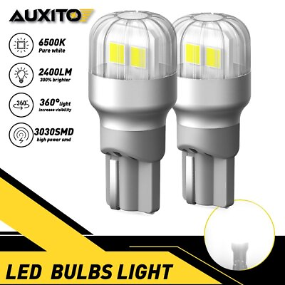 #ad AUXITO 921 912 LED Back Up Light Bulbs 6500K Pure White T15 Halogen Replacement $13.29