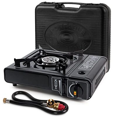 #ad Dual Fuel Stove with Butane amp; Propane Compatibility Portable Camping Stove f... $40.88