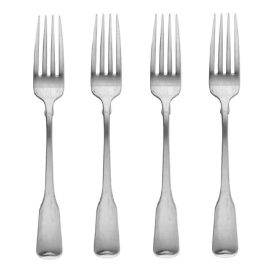 #ad Oneida American Colonial 18 8 Stainless Steel Dinner Fork Set of Four $99.94