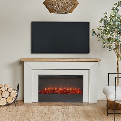 #ad #ad RealFlame Malie Electric Fireplace X wide 6 Color IR Firebox Venetian Gray $1145.00