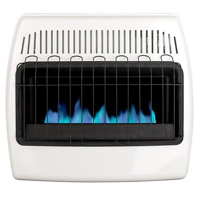 #ad 30000 BTU Natural Gas Blue Flame Vent Free Wall Manual Heater Variable Heat $296.99