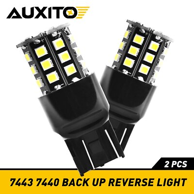 #ad 7441 7440 LED Reverse Back Up Light Bulbs 7443 White for Chevy Tahoe 2007 2014 $12.99
