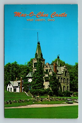 #ad West Liberty OH Ohio Mac O Chee Castle Vintage Souvenir Postcard $7.99