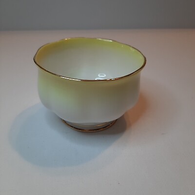 #ad Royal Albert Bone China England RAINBOW Sugar Bowl Yellow White $29.99
