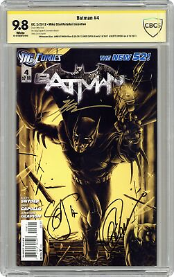 #ad Batman #4B Choi Variant CBCS 9.8 SS Tyion Capullo Snyder 2012 18 0768BFD 045 $140.00