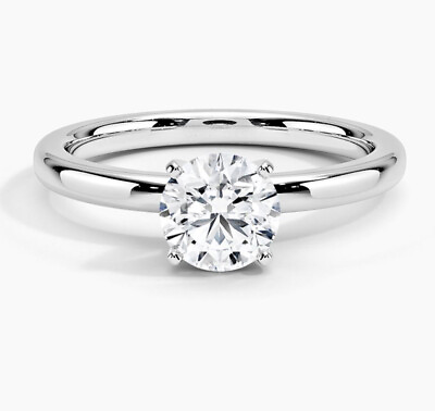 #ad IGI Certified 1 CT F VS2 CVD Lab Created Diamond Engagement Ring 14k White Gold $929.00