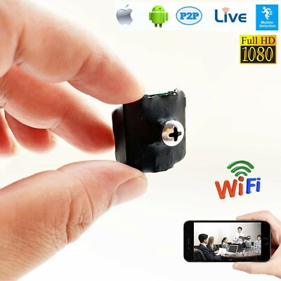 Silver screw mini WIFI Wireless IP HD camera micro smallest Nanny Video recorder $29.50