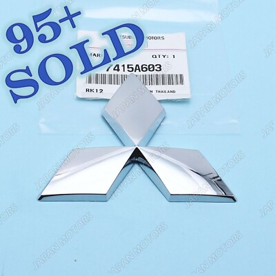 #ad Genuine Mitsubishi OUTLANDER Front Bumper Grille Diamond Emblem Badge 7415A603 $33.03