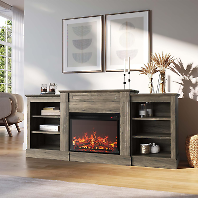 #ad #ad Electric Faux Fireplace TV Stand Heater Entertainment Center with Built In Book $585.36