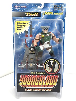#ad McFarlane Toys Rob Liefeld#x27;s Youngblood Ultra Action Figures Troll New 1995 $10.00
