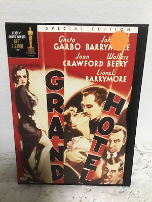 #ad GRAND HOTEL DVD MOVIE 1932 PRE CODE DRAMA GRETA GARBO JOHN BARRYMORE $10.95