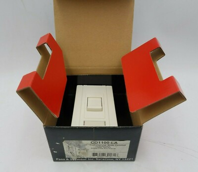 #ad Legrand Pass Seymour CD1100 LA Titan Commercial Slide Dimmer Light Almond 1100W $10.50