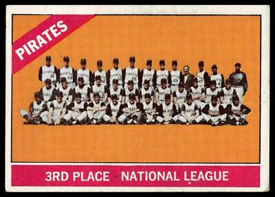 #ad 1966 Topps #404 Pittsburgh Pirates No dot between 3rd Place and National League $2.99