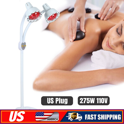 #ad 275W Double Head Infrared Light Heating Therapy Lamp Beauty Treatment Machine US $47.49