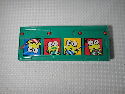 #ad Vintage 1992 Sanrio Kero Keroppi Green Pencil Case With Containers missing one $34.99