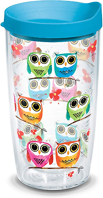 #ad Tervis Colorful Woodland Owls Made in USA Double Walled Insulated Tumbler Travel $35.41
