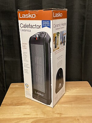 #ad Lasko Oscillating Ceramic Space Heater for Home with Overheat Small New In Box $22.00