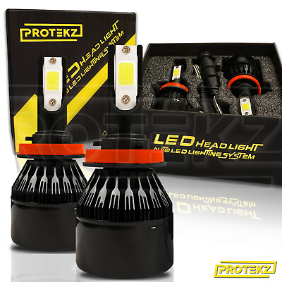 #ad NEW 2x H8 H9 H11 H16 Protekz 6000K 100W LED CREE Headlight Bulb Kit Fog Light $33.61