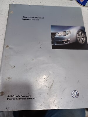 #ad VW 2006 Passat Introduction Self Study Program Course 891503 $12.00