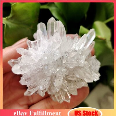 #ad 70g Natural Rock White Clear Quartz Crystal Point Cluster Specimen Reiki Healing $9.76