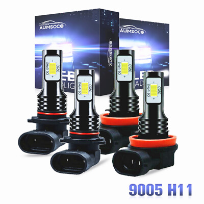 #ad 6000K LED Headlights Lights Bulbs Kit For Chevy Silverado 1500 2500HD 2007 2015 $24.99
